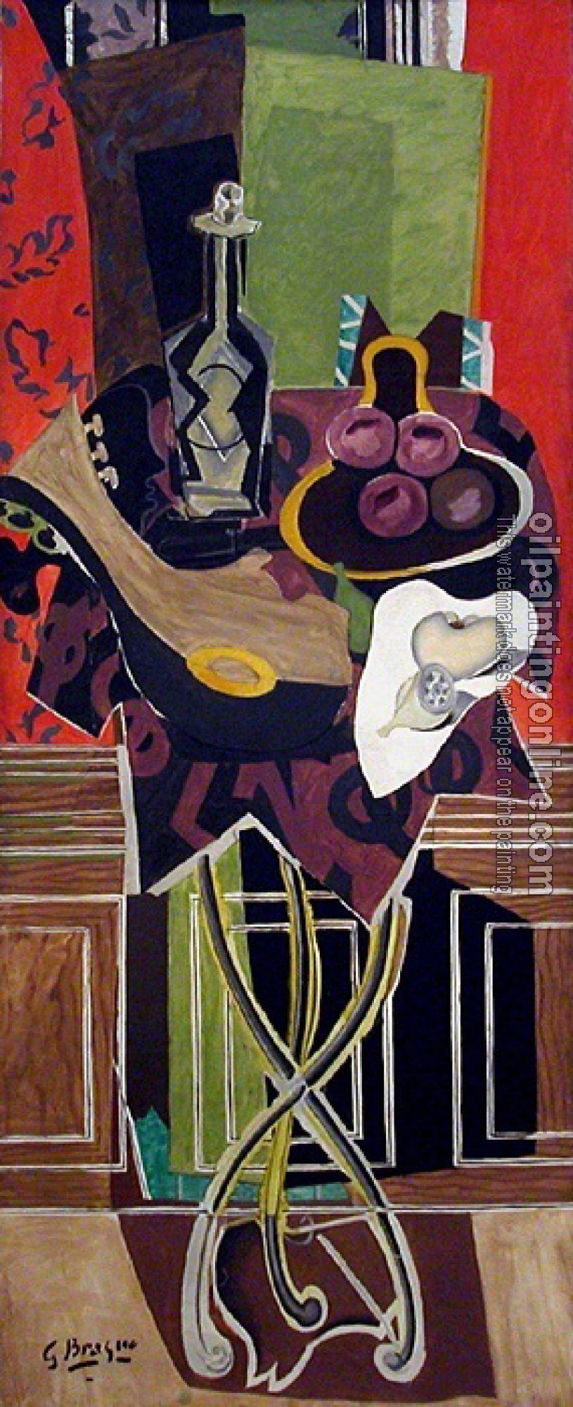 Georges Braque - The Red Pedestal Table